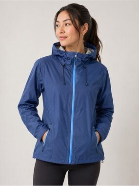 Orvis Ultralight Storm Rain Jacket Women’s Medium 21x27 Blue Waterproof Hooded